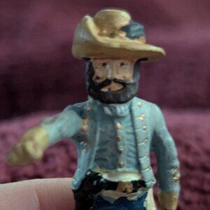 Metal Toy Soldier Civil War General 3.5" Painted